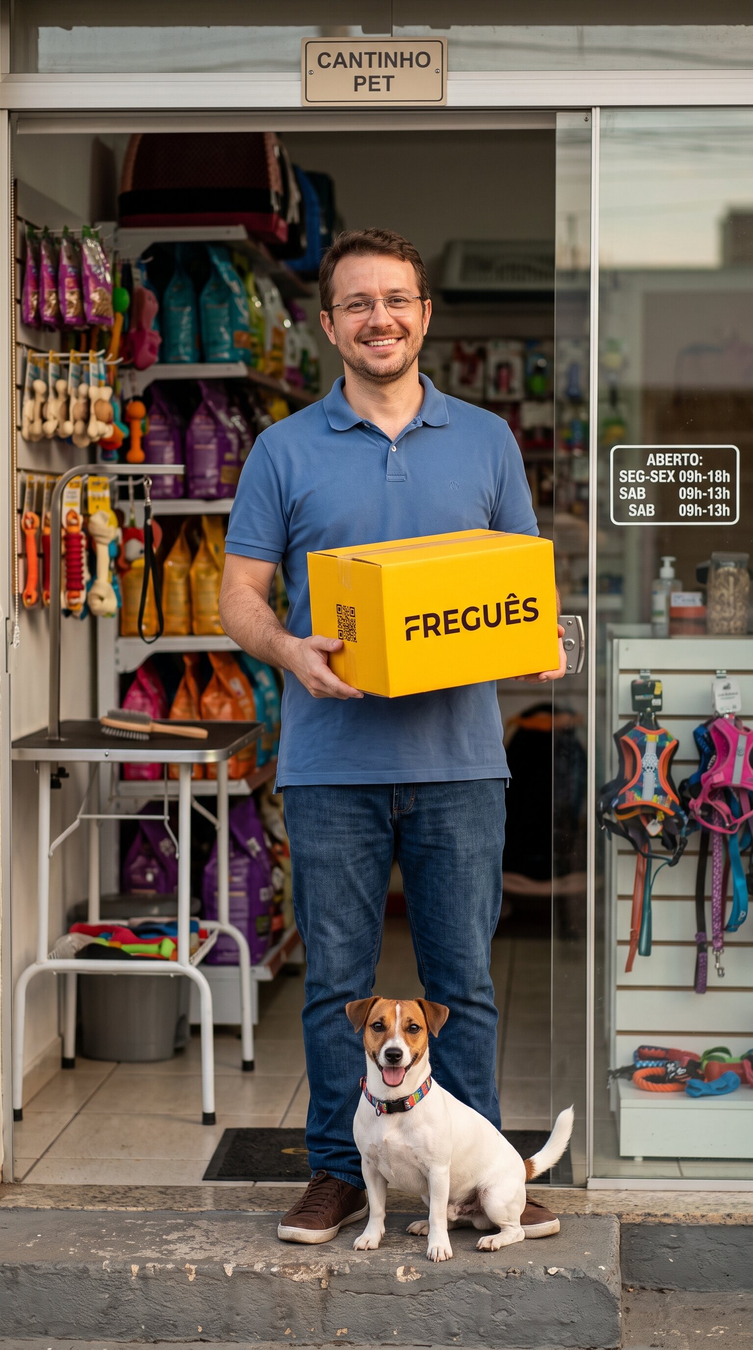 Pet shop com o Freguês